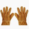 Exxo Cowboy Heavy Duty Split Leather Work Gloves, Brown, Large, 3PK 9102-3